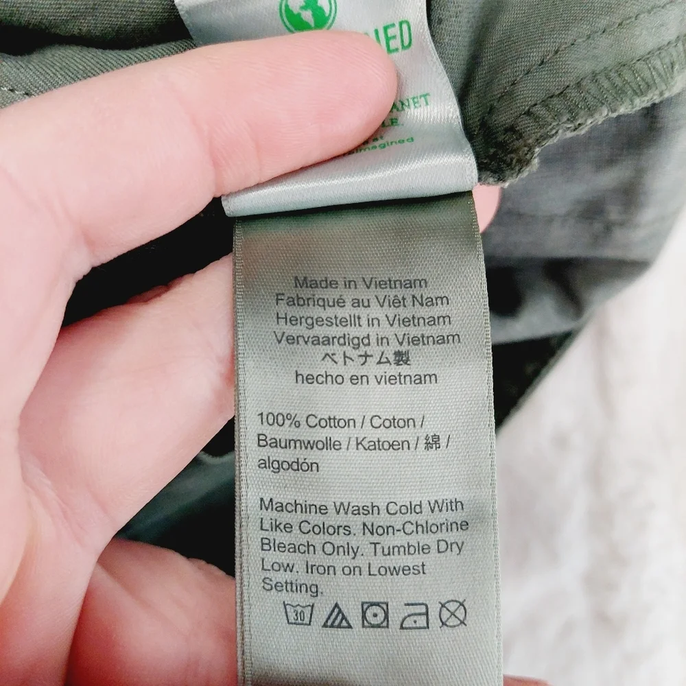 J. Crew Olive Green Straight Leg Trousers
